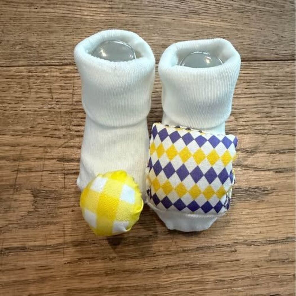 Baby rattle sensory jingle socks